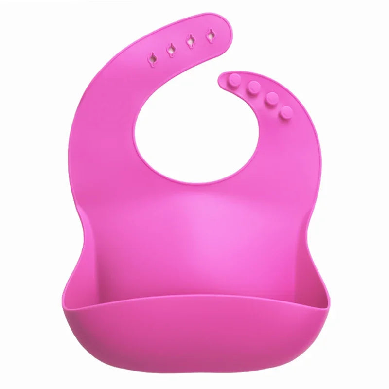 Silicone Baby Bib – Floral Waterproof Feeding Apron