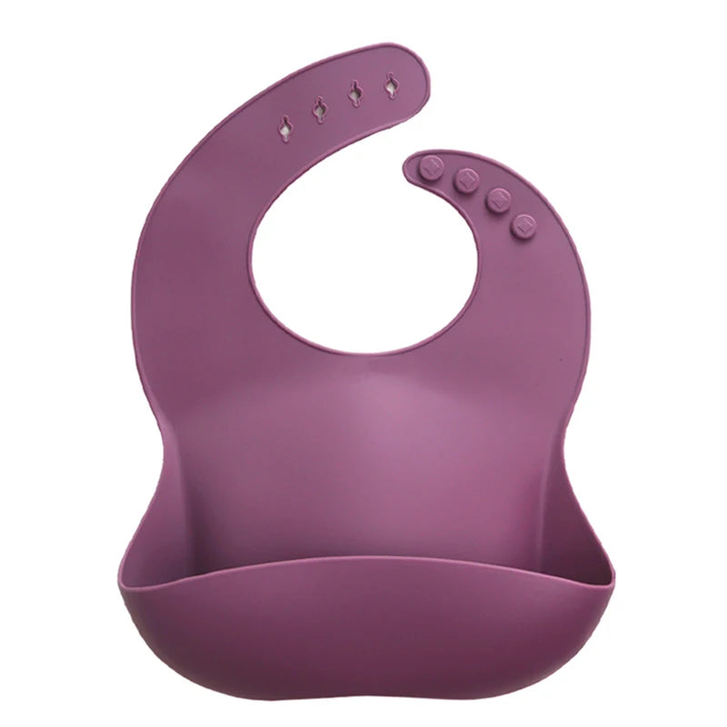 Silicone Baby Bib – Floral Waterproof Feeding Apron