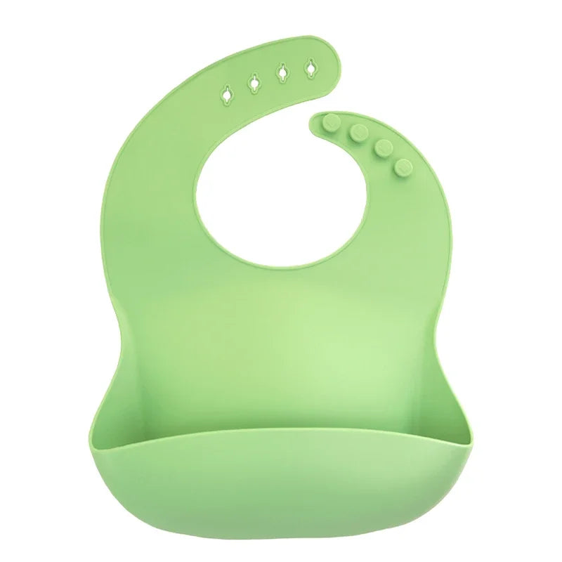 Silicone Baby Bib – Floral Waterproof Feeding Apron