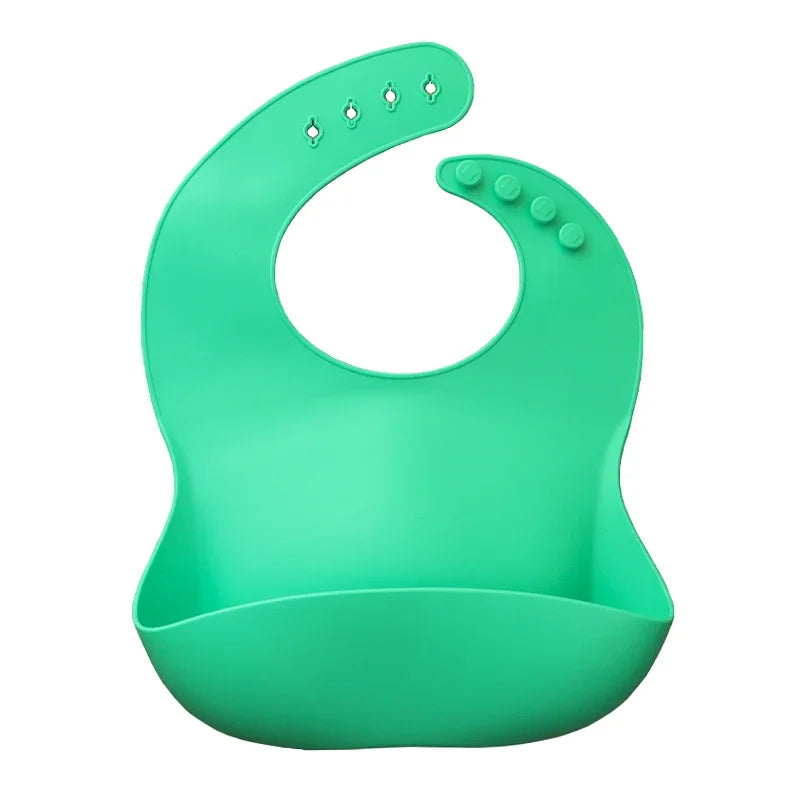 Silicone Baby Bib – Floral Waterproof Feeding Apron
