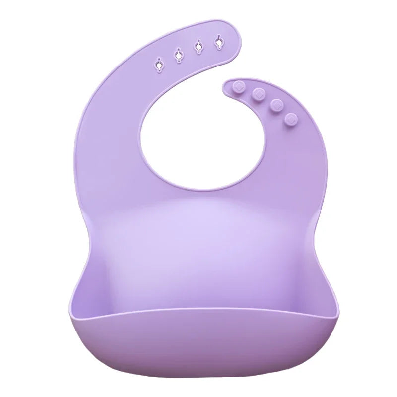 Silicone Baby Bib – Floral Waterproof Feeding Apron