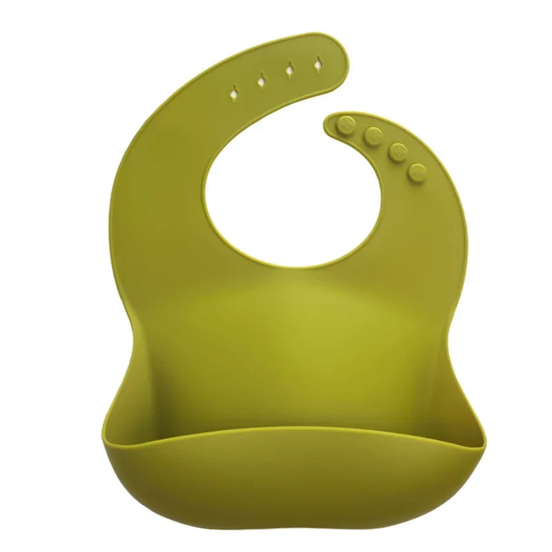 Silicone Baby Bib – Floral Waterproof Feeding Apron
