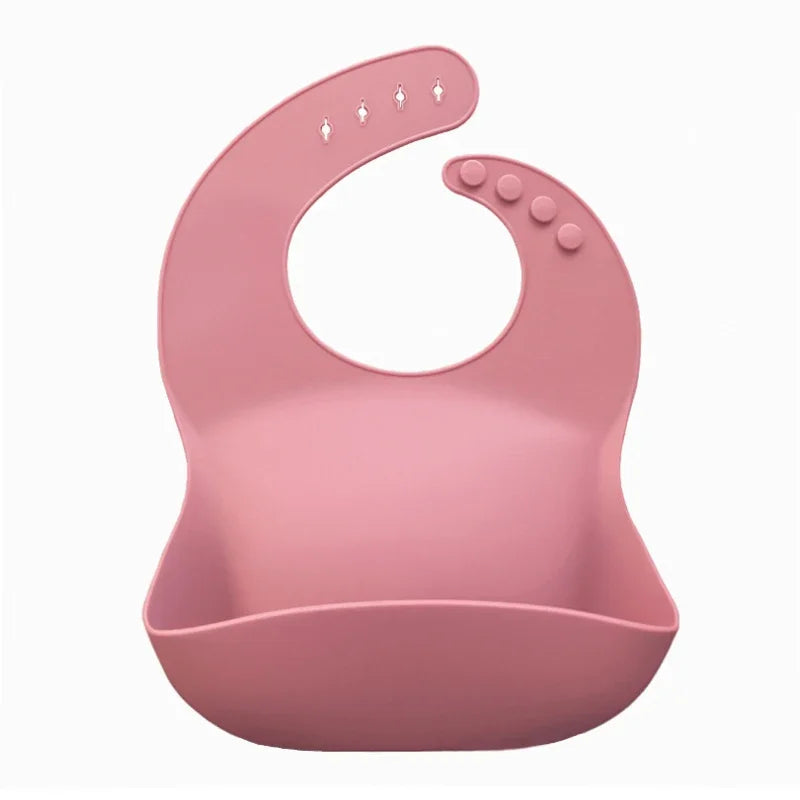 Silicone Baby Bib – Floral Waterproof Feeding Apron