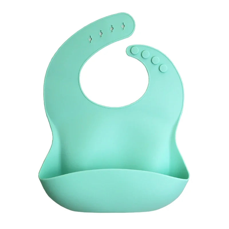 Silicone Baby Bib – Floral Waterproof Feeding Apron