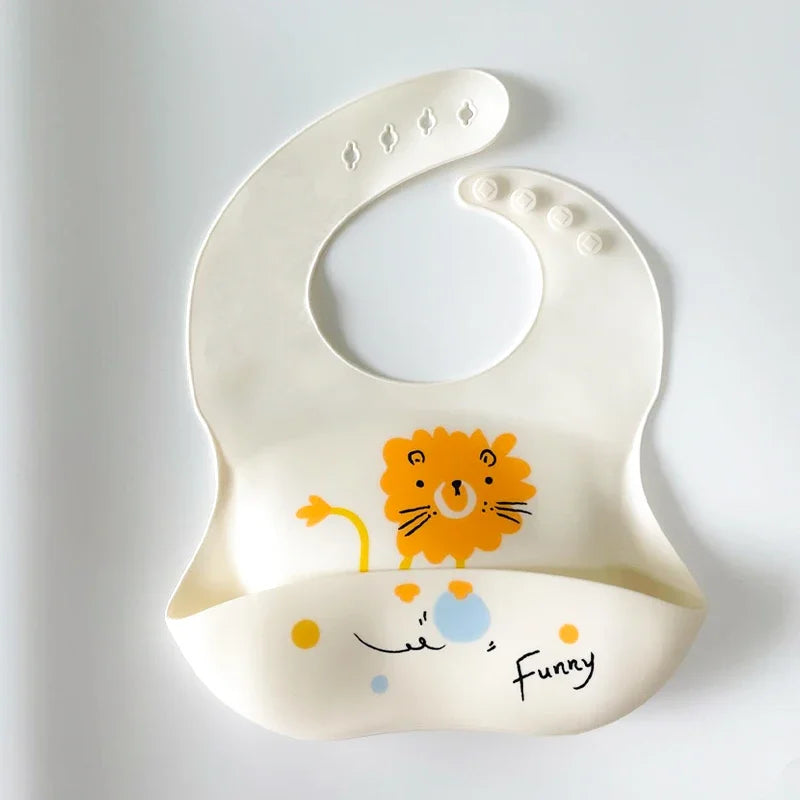 Silicone Baby Bib – Floral Waterproof Feeding Apron