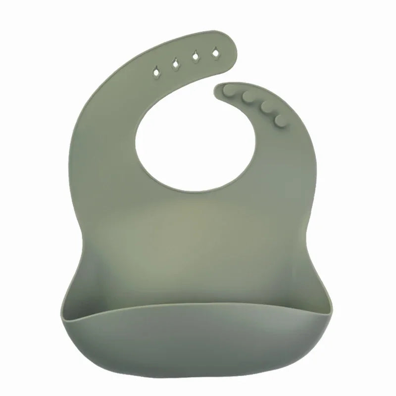 Silicone Baby Bib – Floral Waterproof Feeding Apron