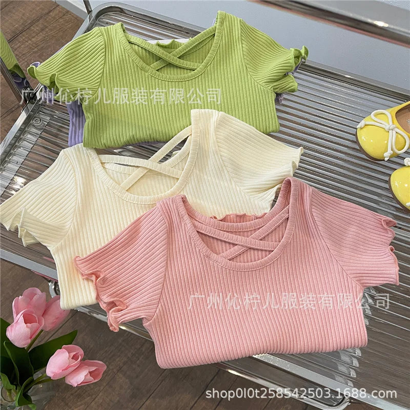 Girls’ Summer T-Shirt – Soft, Lightweight, Short-Sleeve Casual Top (Ages 2–6 Years)