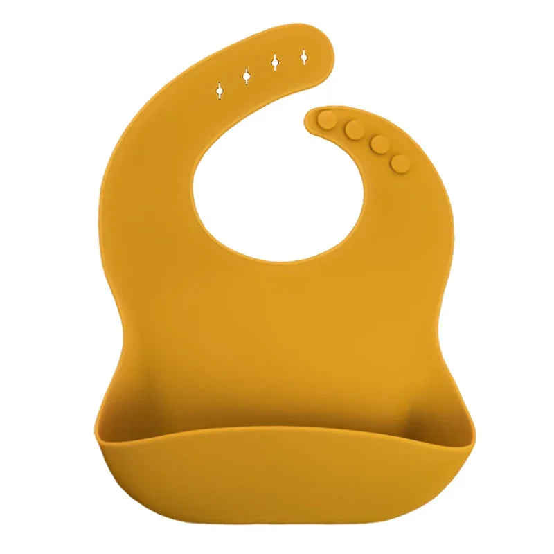 Silicone Baby Bib – Floral Waterproof Feeding Apron