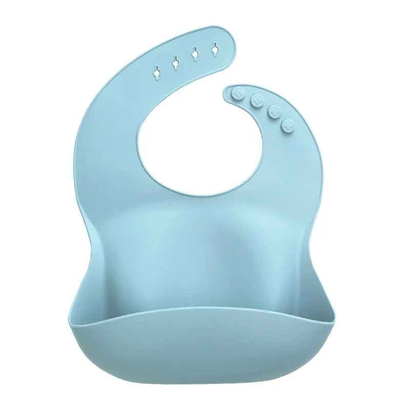 Silicone Baby Bib – Floral Waterproof Feeding Apron