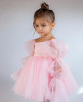 Baby Girls’ Elegant White Party Dress – Birthday, Wedding & Baptism Gown