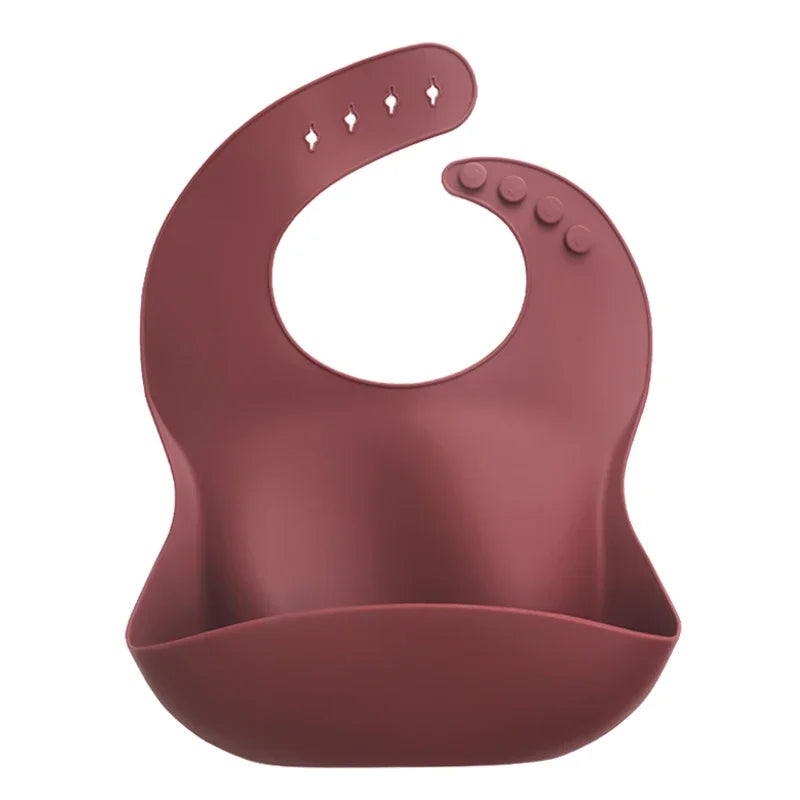 Silicone Baby Bib – Floral Waterproof Feeding Apron