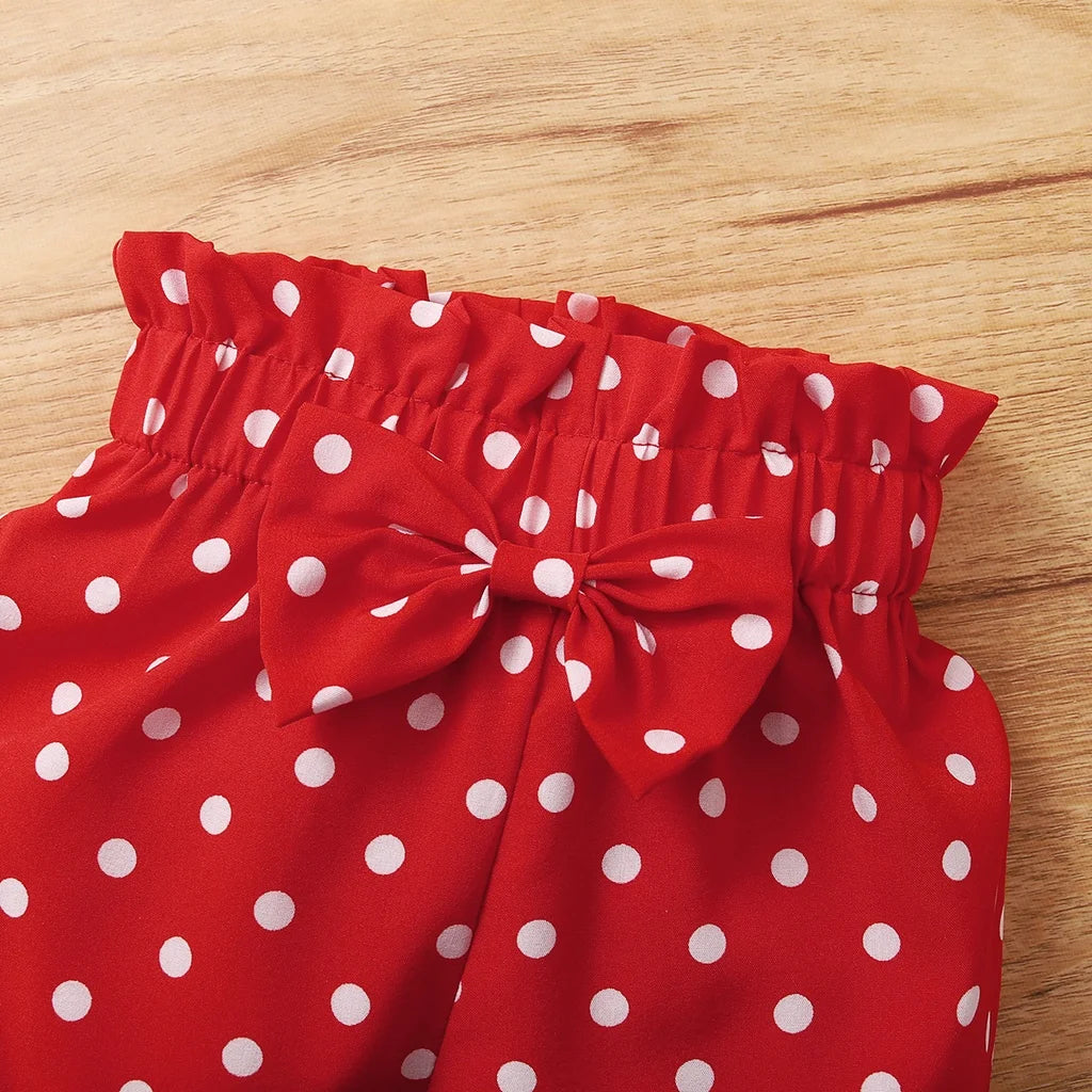Mioglrie Baby Girl’s 3-Piece Polka Dot Summer Outfit