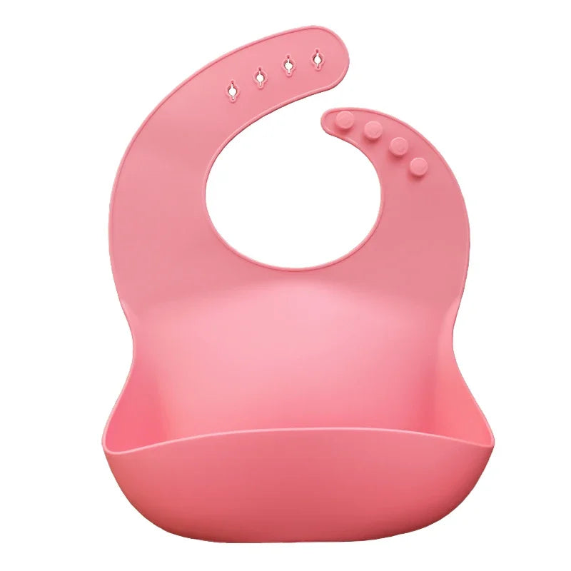 Silicone Baby Bib – Floral Waterproof Feeding Apron