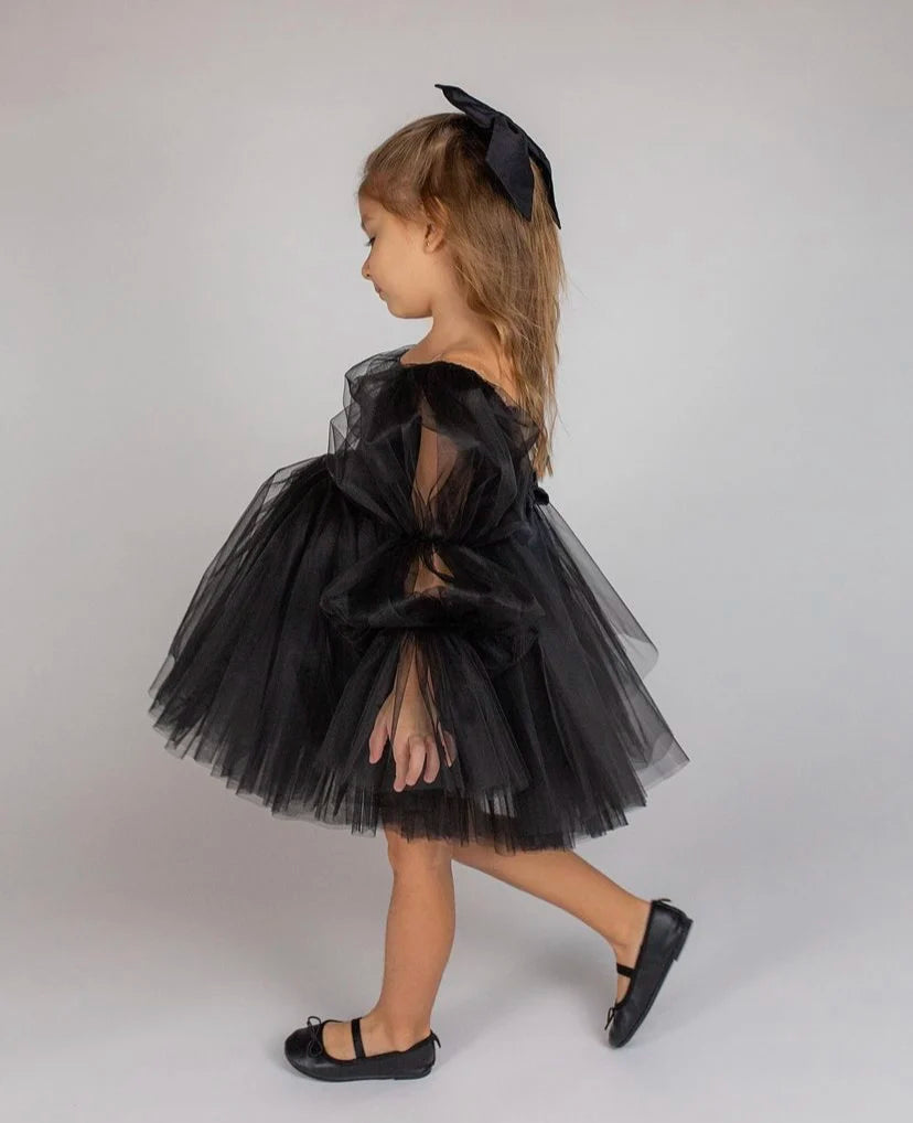 Baby Girls’ Elegant White Party Dress – Birthday, Wedding & Baptism Gown