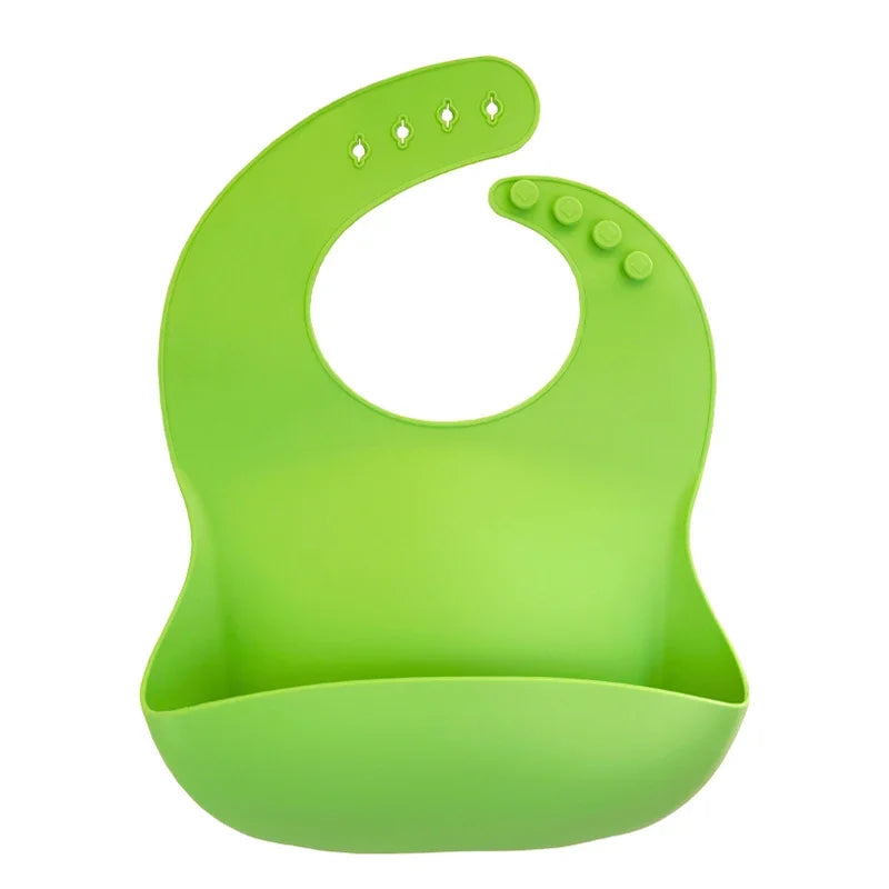 Silicone Baby Bib – Floral Waterproof Feeding Apron