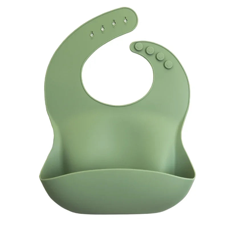 Silicone Baby Bib – Floral Waterproof Feeding Apron