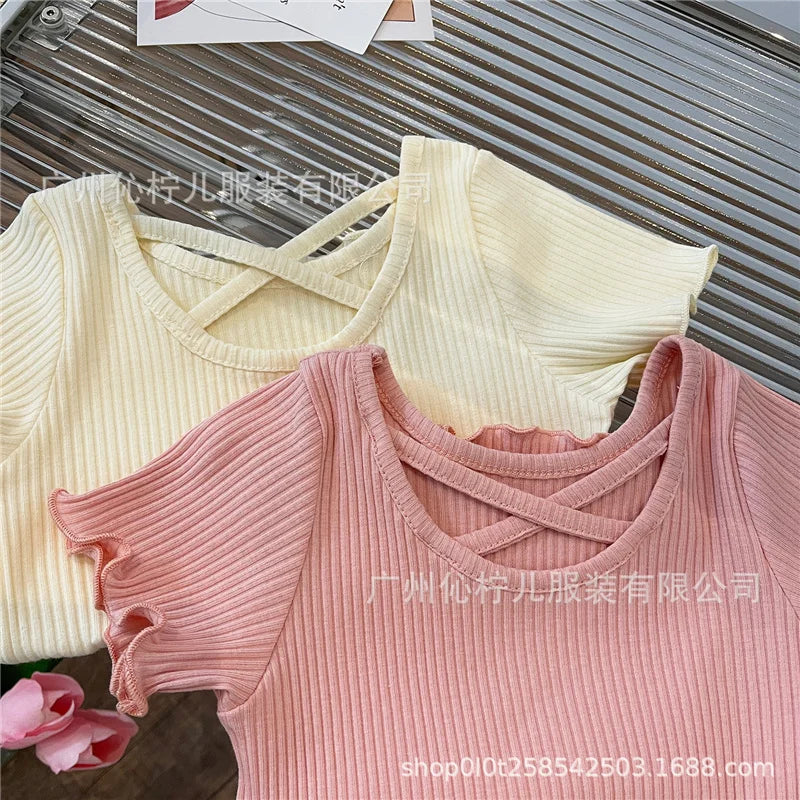 Girls’ Summer T-Shirt – Soft, Lightweight, Short-Sleeve Casual Top (Ages 2–6 Years)
